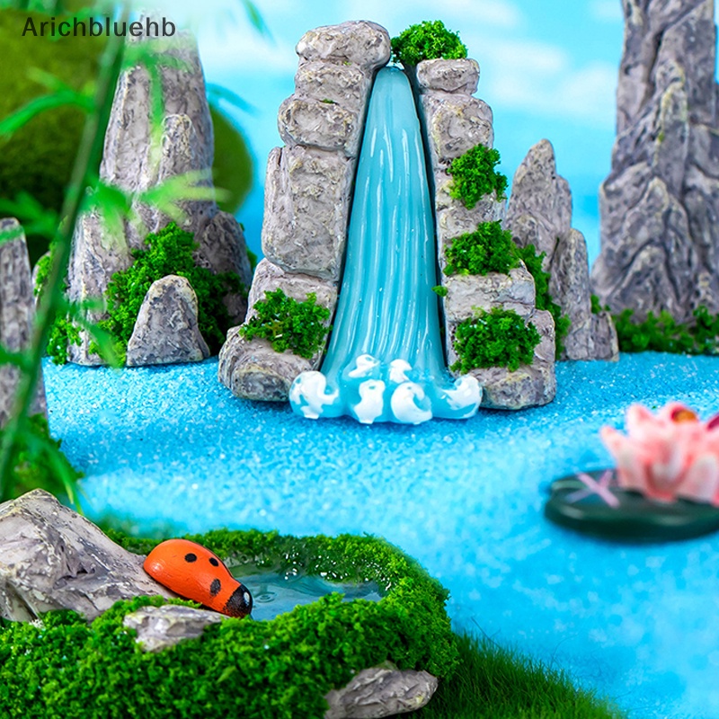 Tượng Đá Núi mini resin Thủ Công Sáng Tạo Trang Trí Bể Cá / Phong Cảnh