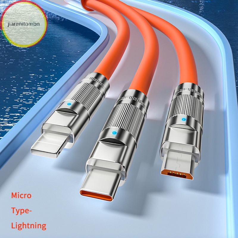 Dây Cáp Sạc micro usb / type-c 100 / 120w 3 Trong 1 120cm Chuyên Dụng Cho xiaomi huawei samsung vn