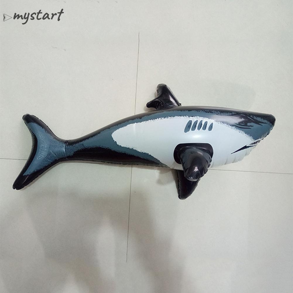 Phao Bơi Hình Cá Mập Bằng Nhựa pvc An Toàn Cho Bé