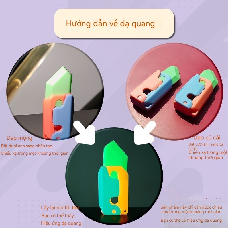 Đồ Chơi Dao Cà Rốt 3d Thông Minh Phát Sáng Cho Bé