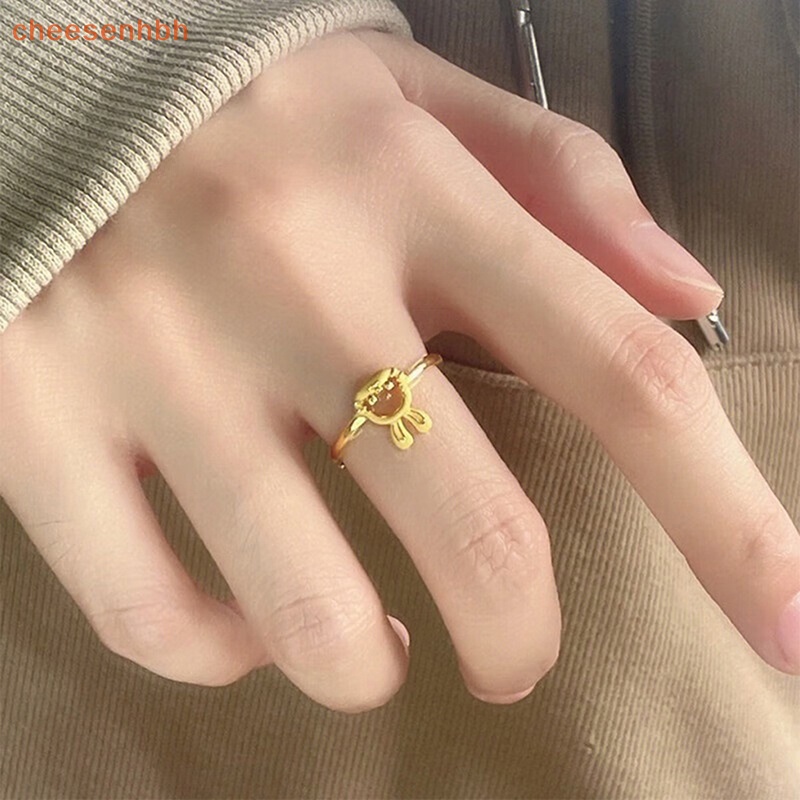 Chehbh Nhẫn Hình Thỏ Hoạt Hình Dễ Thương Có Thể Điều Chỉnh Được Làm Quà Tặng Cho Bạn Gái vn
