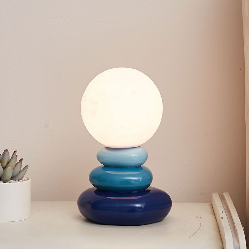 Enoughome Đèn Ngủ Đá Mặt Trăng Màu Sắc Cá Tính Phong Cách Bắc Âu Cao Cấp Cho Phòng Khách / Phòng Ngủ