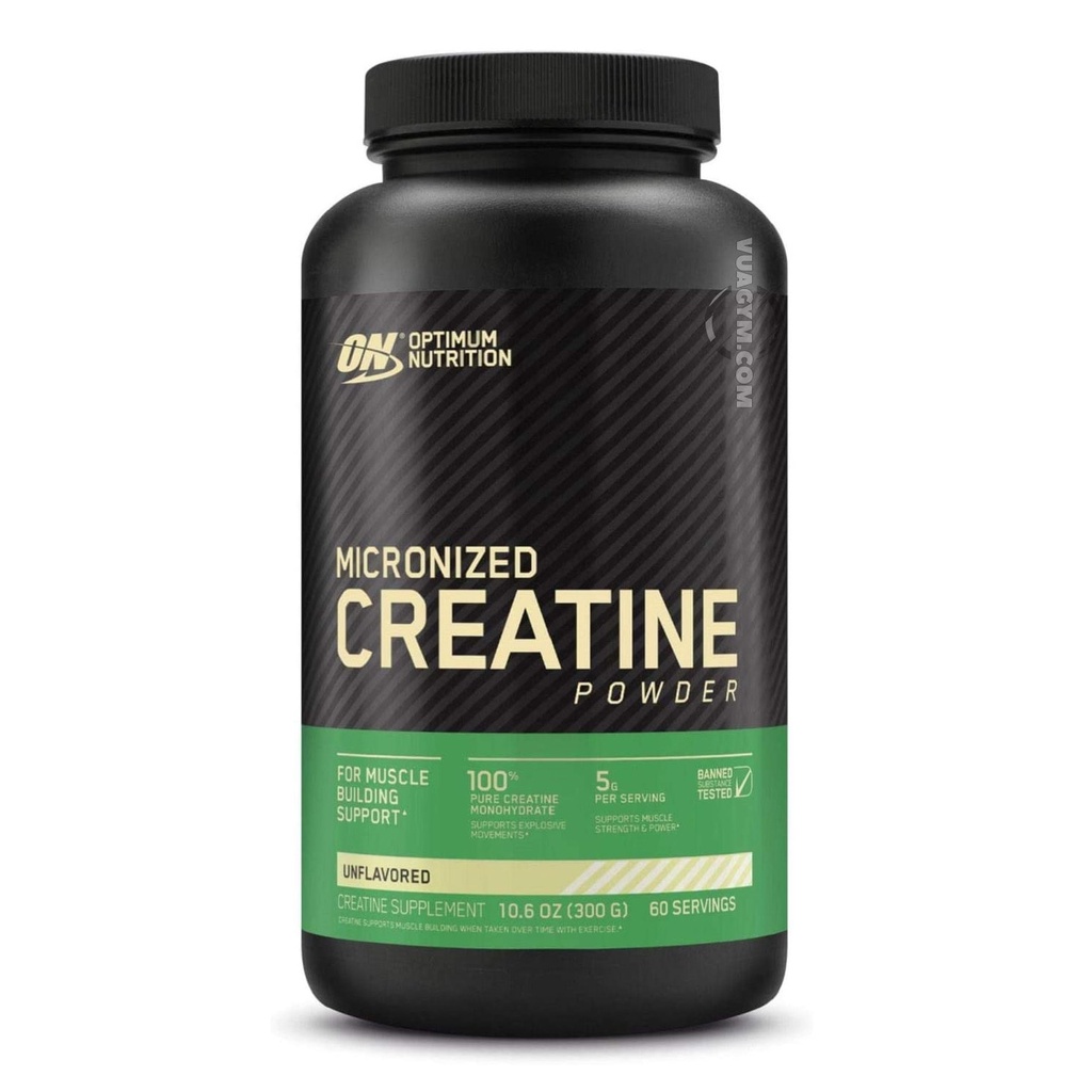 Bột Optimum Nutrition - Micronized Creatine Powder  - Tăng Cơ, Nâng Hiệu Suất Tập Luyện, Chính Hãng