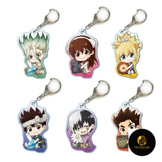 Dr. Stone Móc Chìa Khóa Bằng acrylic In Hình Hoạt Hình Nhật Bản