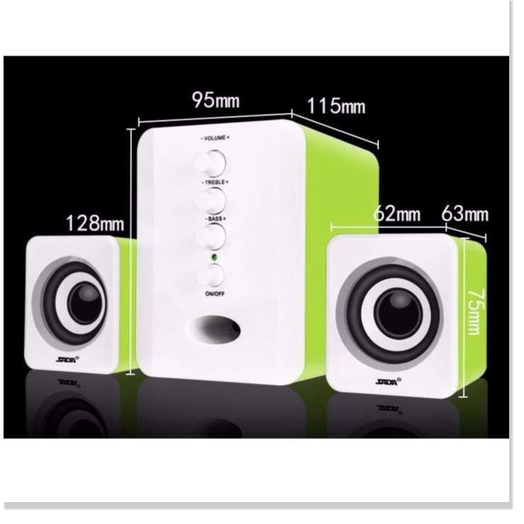 Loa Máy Tính mini Kaw D202 giá rẻ âm thanh sống động loa cho laptop, máy bàn PC