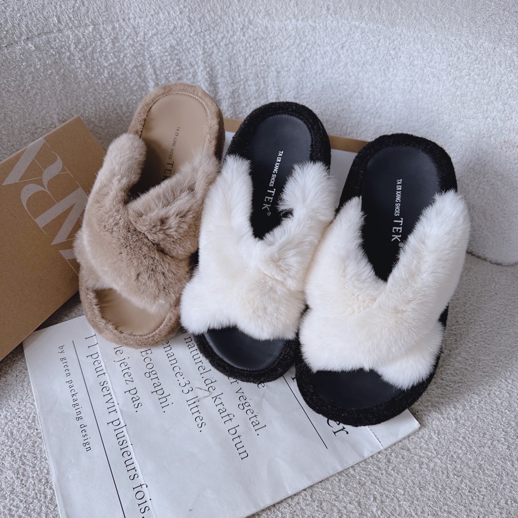 DÉP ĐẾ DA LÔNG QUAI CHÉO 3P - GD817266