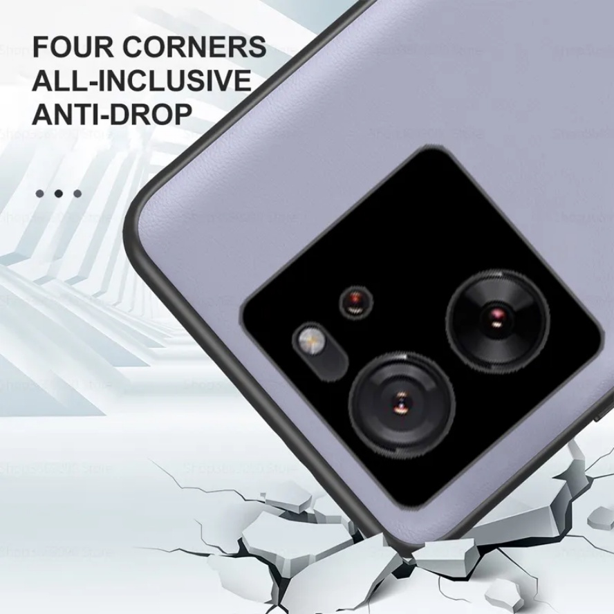 Ốp Điện Thoại Da pu Viền Silicon Thiết Kế Đơn Giản Sang Trọng Cho xiaomi 13t pro 2023 5g xiaomi13t xiomi mi 13 t pro 5g