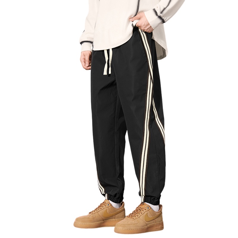 Quần Dài Lưng Cao Dáng Rộng Phong Cách Thể Thao Thời Trang Mùa Hè Cho Nam