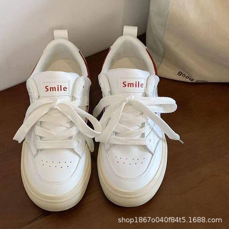 Giày Thể Thao Giả Da Đế Dày Thoáng Khí Thời Trang Mùa Hè Cho Nữ