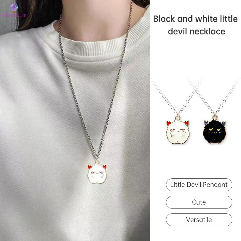 Miua🔮Vòng cổ Hình Ma Màu Trắng Cá Tính Thời Trang Dành Cho Nữ Dễ Thương 2024