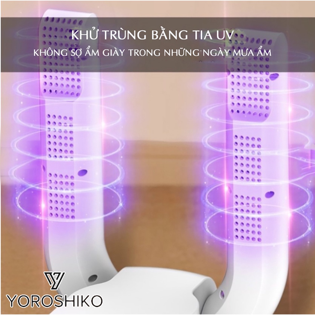 Máy sấy giày Yoroshiko cao cấp có tia cực tím khử mùi hàng chính hãng hàng cao cấp