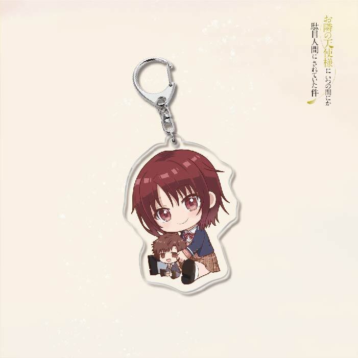 Móc khoá Anime The Angel Next Door Spoils Me Rotten Acrylic Key Ring Shiina Mahiru FujiMiya Amane Phụ kiện trang trí
