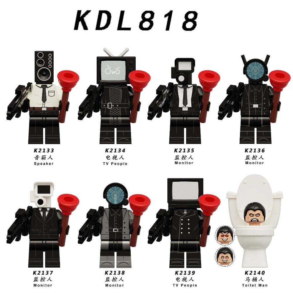 Perry Bộ Đồ Chơi Lắp Ráp Mô Hình toilet Người Đàn Ông titan tv cameraman