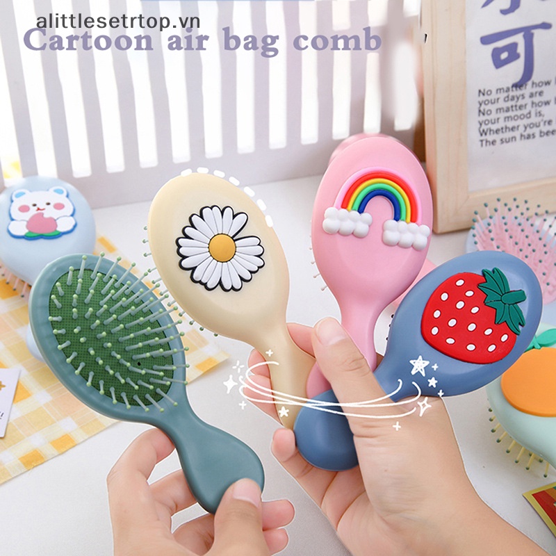Lược Đệm Khí Mát Xa Hình Búp Bê anime kawaii Dễ Thương Nhỏ Gọn Thích Hợp Làm Quà Tặng Cho Bạn Gái