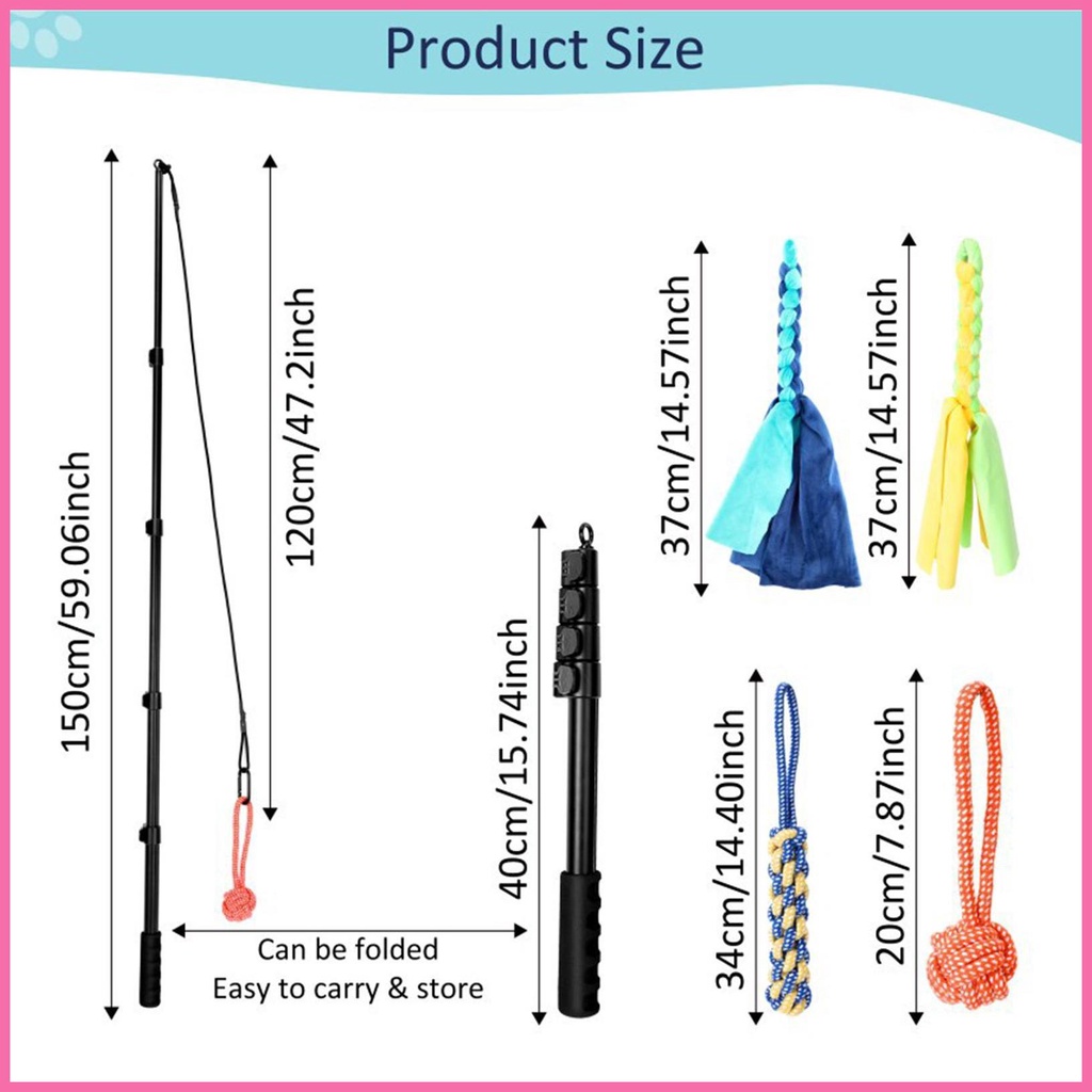 Flirt Đồ Chơi Gậy Leo Trèo Chiến Tranh Có Thể Kéo Dài Cho Chó Cưng