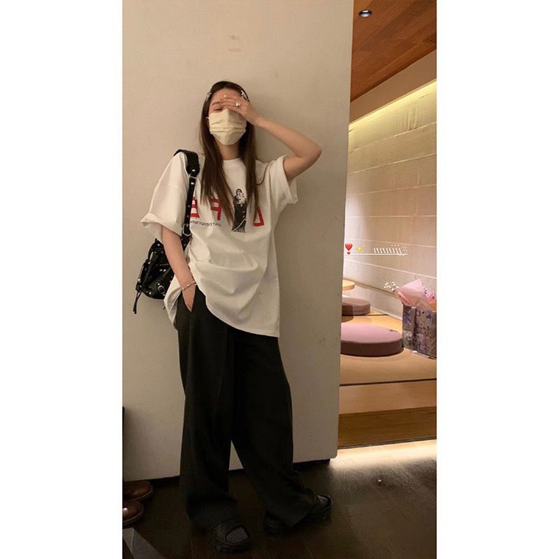 C3SG Saint Michael life fun popular cotton short sleeve High Street casual loose couple T-shirt for men and women