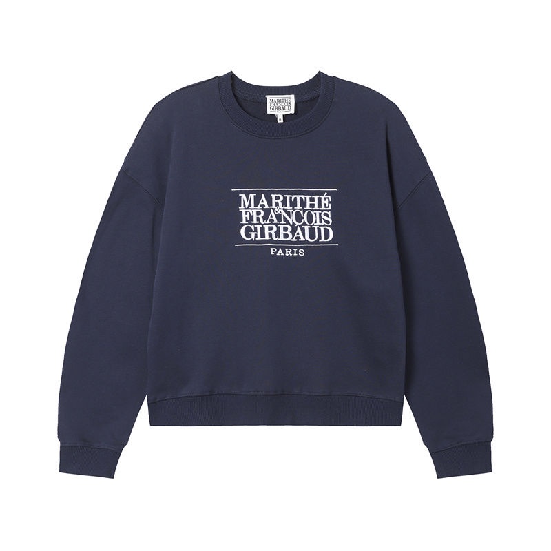 UTZF car Jingyuan Hong Encai same style marithe round neck sweater autumn and winter Korean style fashionable couple American top women's ins