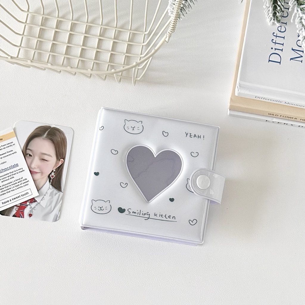Album Đựng Thẻ idol Ba Lỗ Họa Tiết Chó Mèo Dễ Thương