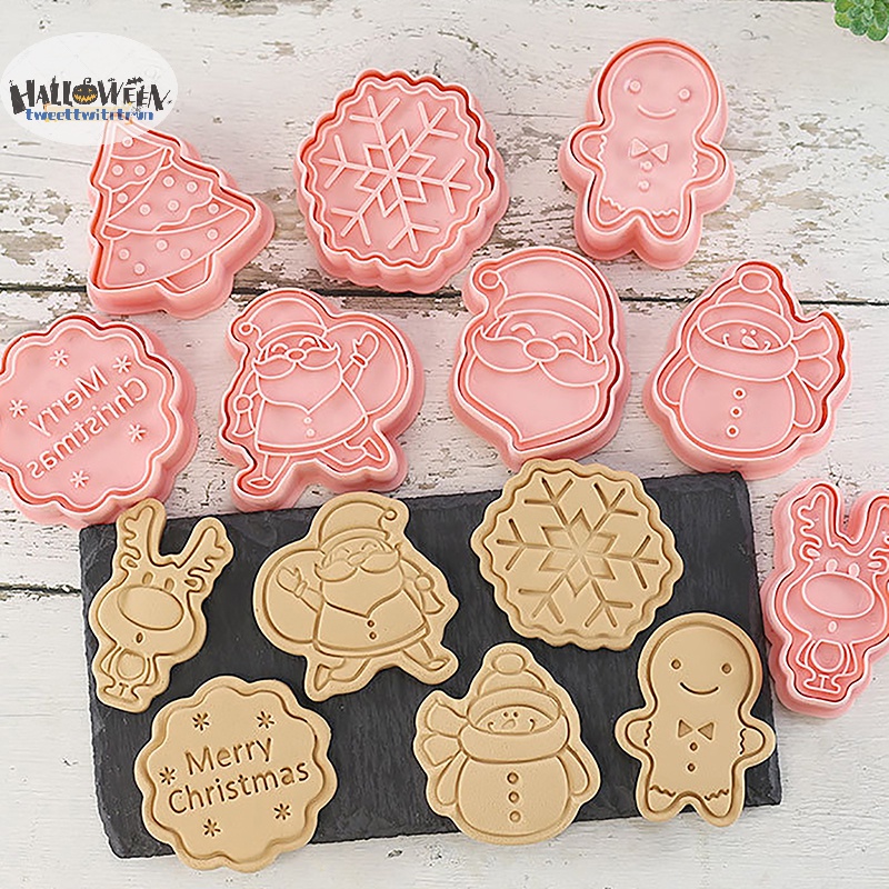 Khuôn Cắt Bánh Quy Bằng Nhựa Hình Giáng Sinh 3d diy