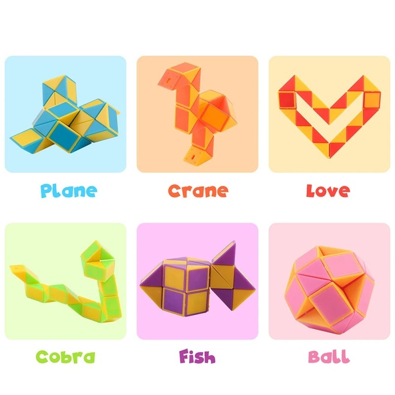 Đồ Chơi Khối Lập Phương Giảm Căng Thẳng / Xếp Hình Biến Hình Thông Dụng Cho Trẻ Em / Trẻ Em