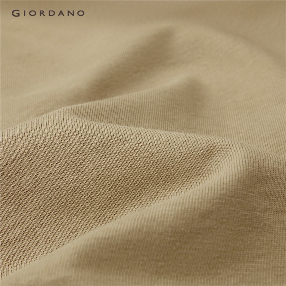 Áo thun Giordano 01022823 tay dài dáng rộng có 1 túi thời trang dành cho nam