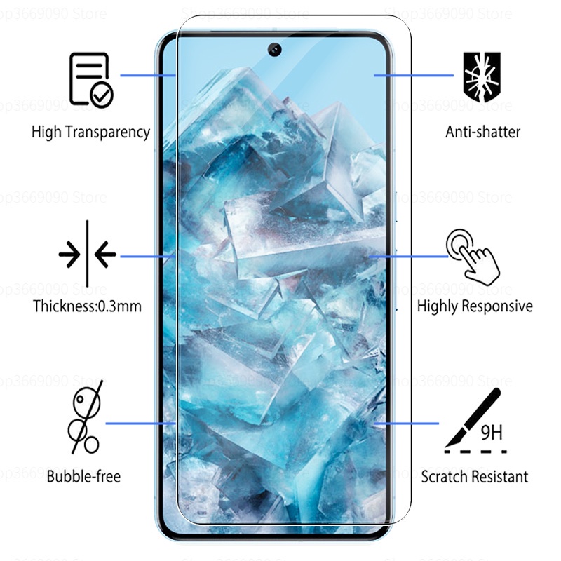 Bộ 2 Kính Cường Lực Bảo Vệ Màn Hình Điện Thoại google pixel 8 pro google pixel 8 pro googe pixel 8pro pixel8 pixel8pro