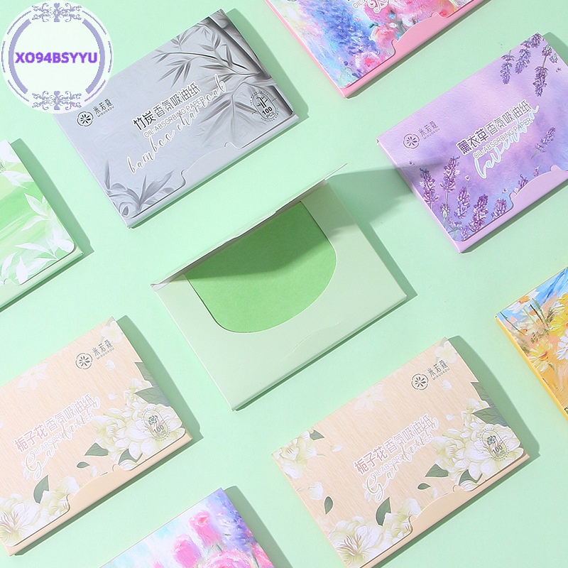 Xo94bsyu Set 100 Giấy Thấm Dầu Cho Da Mặt