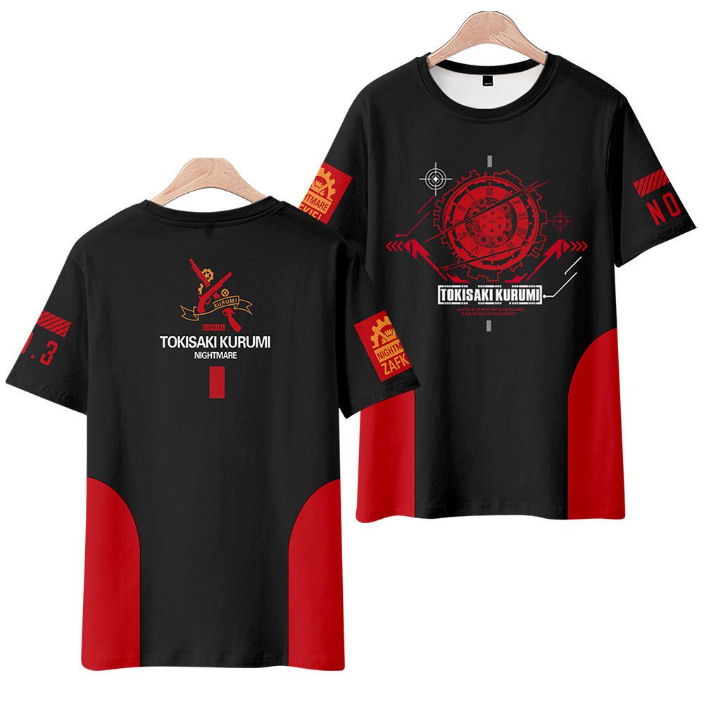 Áo nam Ngắn Tay In Hình 3d Nhân Vật anime date a live girl tokisaki Kuroli nightmare