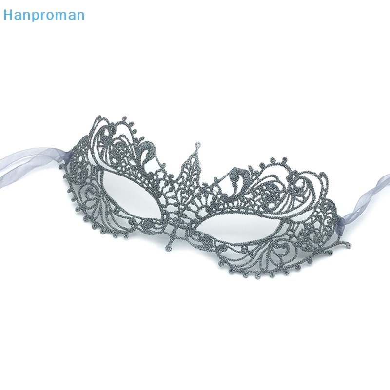 Hanproman > Mặt Nạ Ren Màu Vàng / Bạc Đính Kim Cương Nhân Tạo Cho Tiệc Hóa Trang