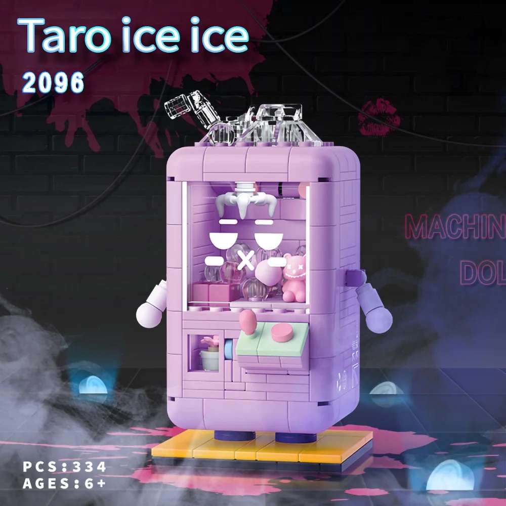 MINI PARTICLES 2096-2099 CLAW MACHINE CROSS-DRESSING SERIES DESKTOP DECORATION ASSEMBLING BUILDING BLOCKS BUILDING BLOCK MAINAN KIDS TOYS LEGO BRICKS TOY DIY LEGO FLOWER GAME PERIPHERAL DOLL TOYS GIFTS