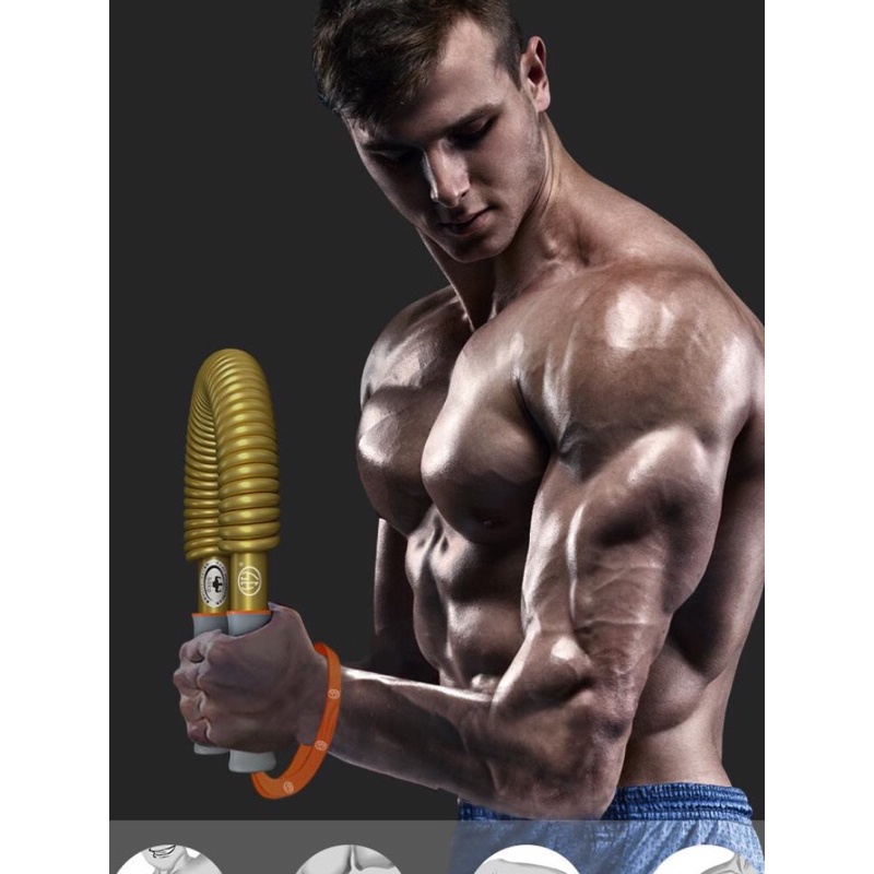 Đồ long đao 100kg màu vàng dụng cụ tập cơ tay