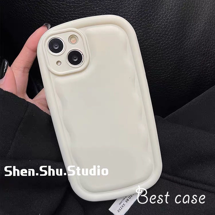 Ốp Điện Thoại Mềm Hình Elipse wave Cho iphone 15 14 13 12 11 pro max