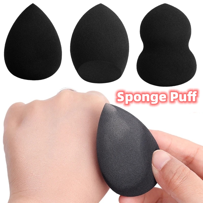 Mút Trang Điểm Hình Quả Trứng / Bông Mút Tán Kem Nền / Phấn Trang Điểm Làm Đẹp Màu Đen Cho Nữ