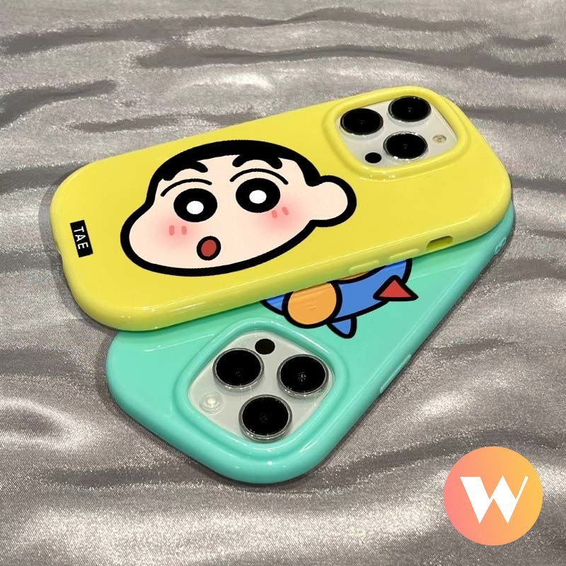 Hoạt Hình Ốp Điện Thoại Mềm Chống Sốc Hình shin-chan Cho iphone 7plus 11 15 13 12 14 pro max 7 6s 8 6 plus xr x xs max