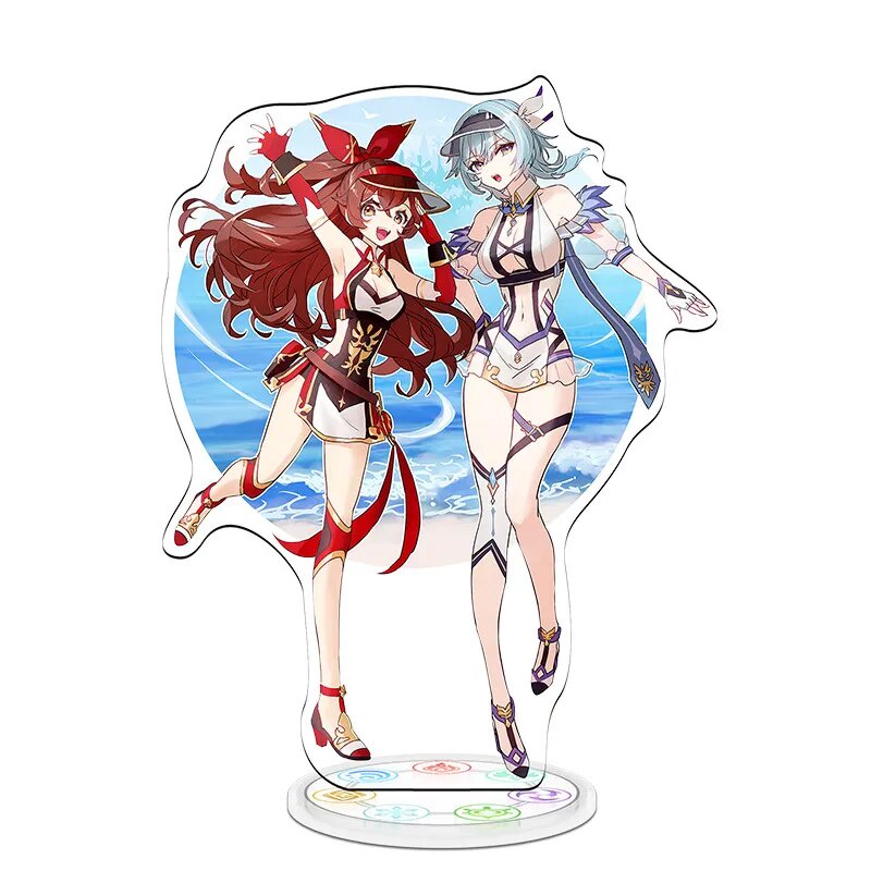 Mô hình Standee Anime Genshin Impact 15CM Yae Miko Raiden Shogunn Phụ kiện trang trí để bàn góc học tập