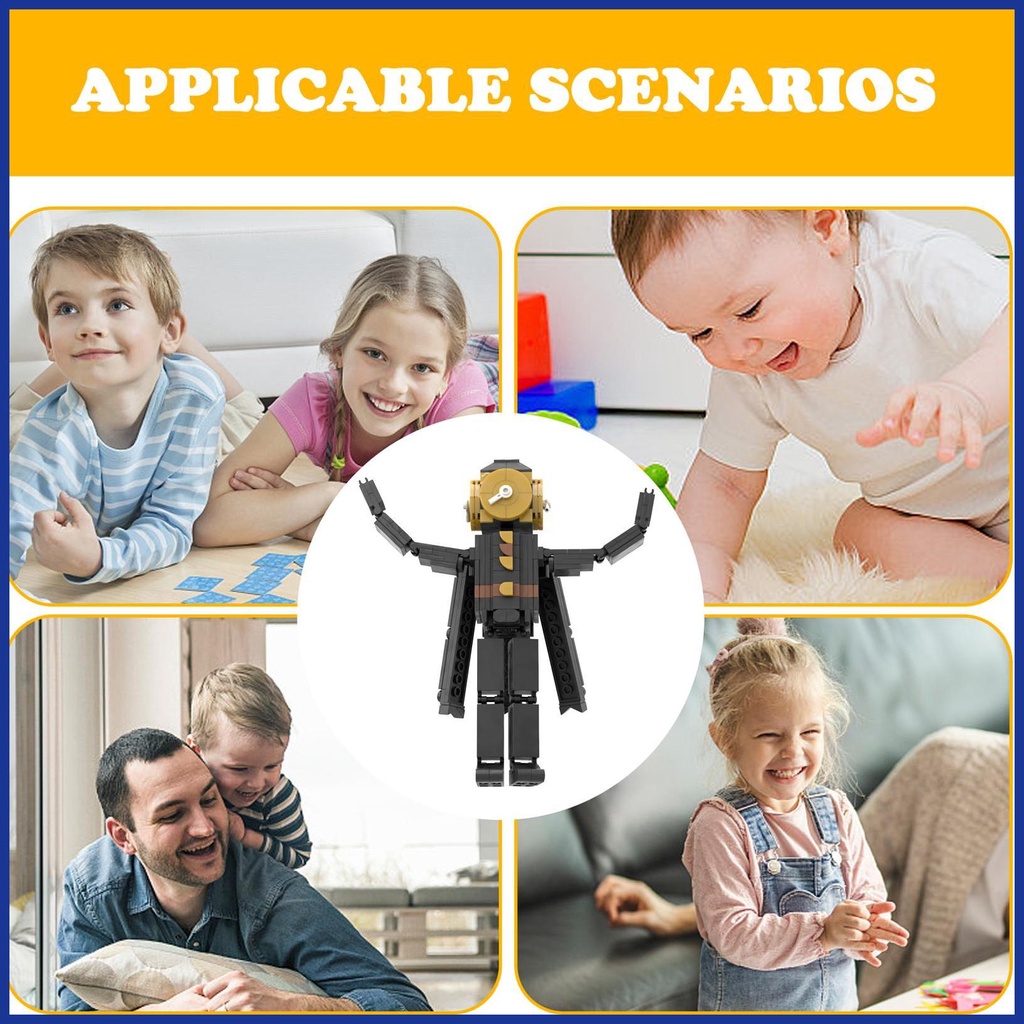 Skibidi Bộ Đồ Chơi Lắp Ráp Máy Ảnh Có Âm Thanh Và Máy Ảnh Độc Đáo Cho Bé