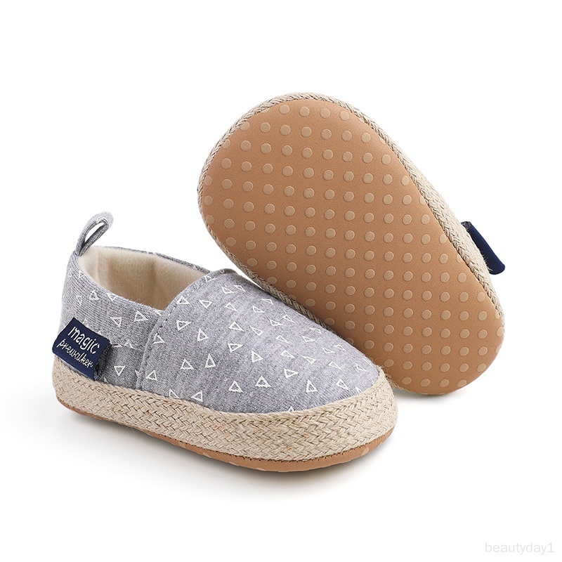 Giày Đế Mềm Chống Trượt Thoải Mái In Họa Tiết retro Đơn Giản Cho Bé