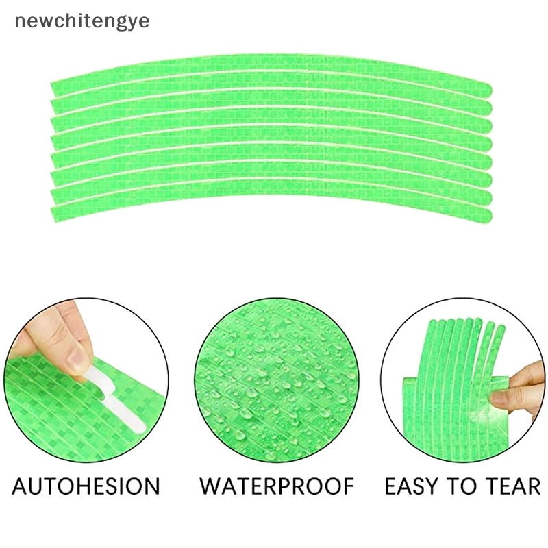 Miếng Dán Phản Quang Trang Trí Bánh Xe Đạp / Mô Tô An Toàn Tiện Dụng
