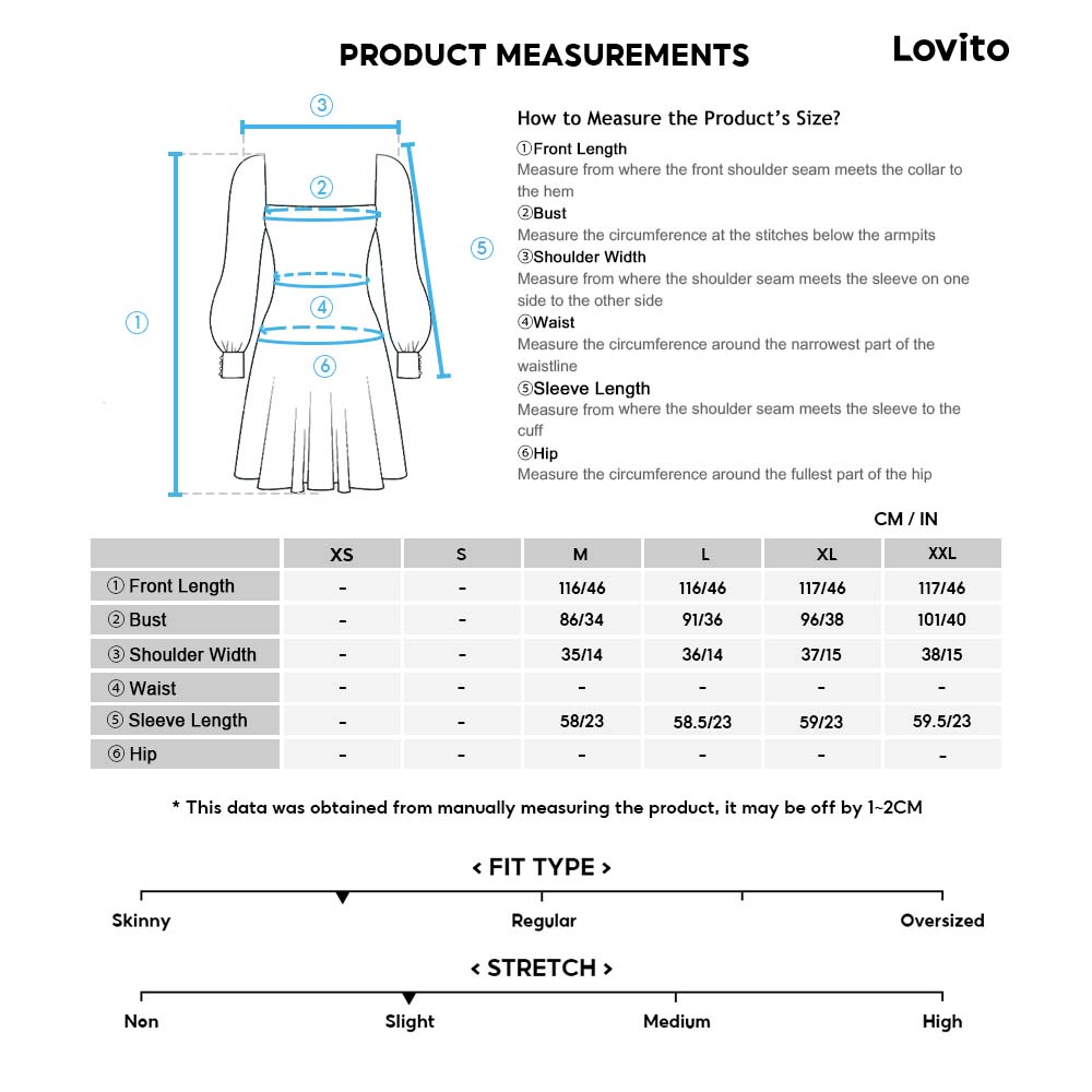 Lovito Đầm thường ngày thắt lưng hoa Ditsy dành cho nữ LNE30203 (Màu xanh lợt)