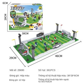 World Cup Đồ Chơi Búp Bê Sân Vận Động Bóng Đá Lắp Ráp Khối Xây Dựng Mô Hình Thanh Xếp Hình Quà Tặng