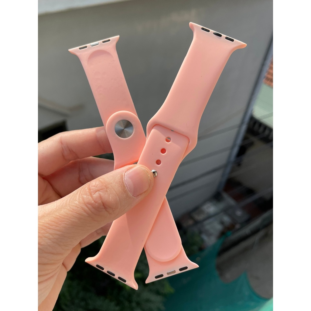 Dây Đồng Hồ Thông Minh Silicon Mềm, Loại Dày Cho Apple Watch Ultra, SE, Series 1 2 3 4 5 6 7 8 Size 42mm 44mm 45mm 49mm