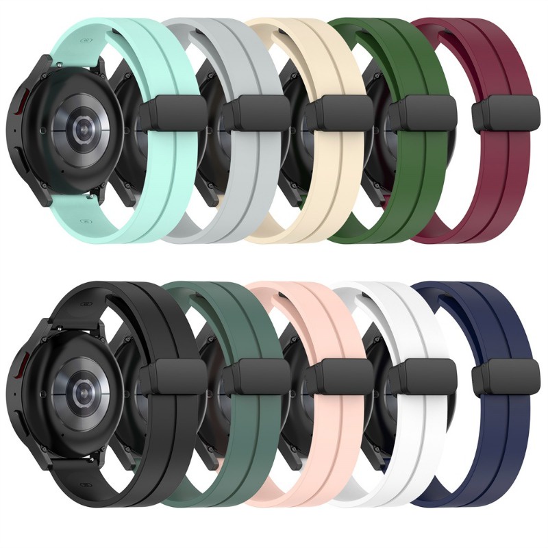 Dây đeo đồng hồ silicon cclcc 20mm 22mm cho đồng hồ samsung galaxy 6/5 pro / classic / gear s3 khóa nam châm dây đeo đồn