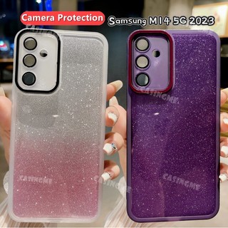 Samsung M14 5G M15 2023 Vỏ Lấp Lánh Bling Sang Trọng Cho Samsung Galaxy M14 M34 SamsungM14 SamsungM34 M 14 5G Vỏ Điện Thoại Silicon Mềm Trong Suốt Ống Kính Máy Ảnh Ốp Lưng Chống Sốc
