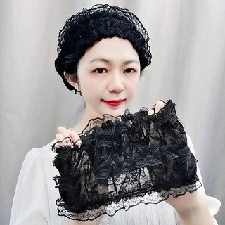Mũ Trùm Đầu Phối Ren Thoáng Khí Thời Trang Mùa Hè Cho Nữ