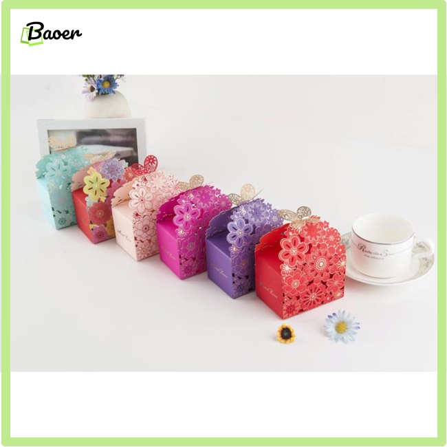 50 Túi Đựng Kẹo Quà Tặng Hình Bướm Rỗng