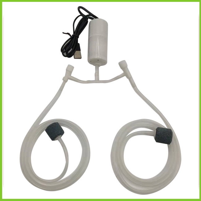 Gwen Máy Bơm Oxy mini Siêu Êm Sạc usb Cho Bể Cá