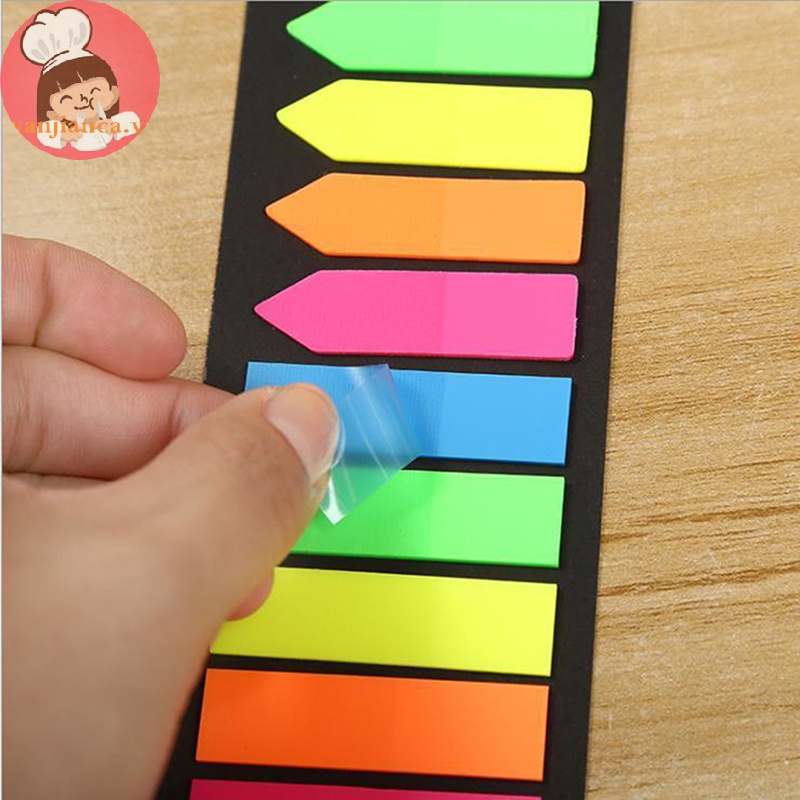 Yanca Set 200 Miếng Dán Đánh Dấu Trang Điểm Văn Phòng / Trường Học Màu Trong Suốt vn