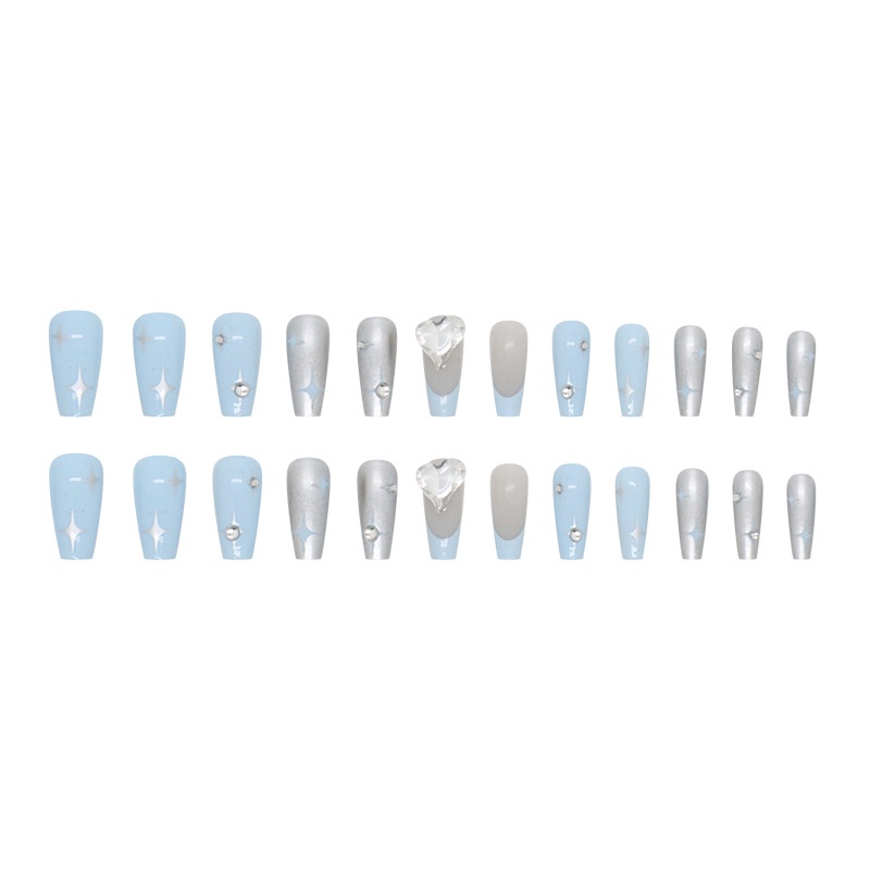 Hộp 24 Móng Tay Giả 3d z752 Thời Trang