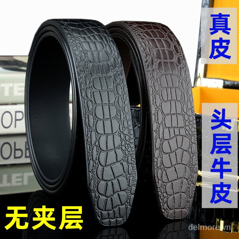 Thắt Lưng Da Bò Thật Lớp Đầu Tiên Không Đầu Không Đầu Không Đầu Kèm Thắt Lưng Toàn Thân Không Có Lớp Mùa Đông