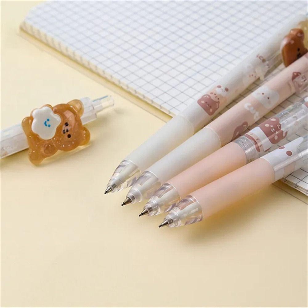 Mmluck Bút Chì Bấm Ngòi 0.5mm In Hình Chú Gấu Dễ Thương Dùng Trong Văn Phòng / Trường Học